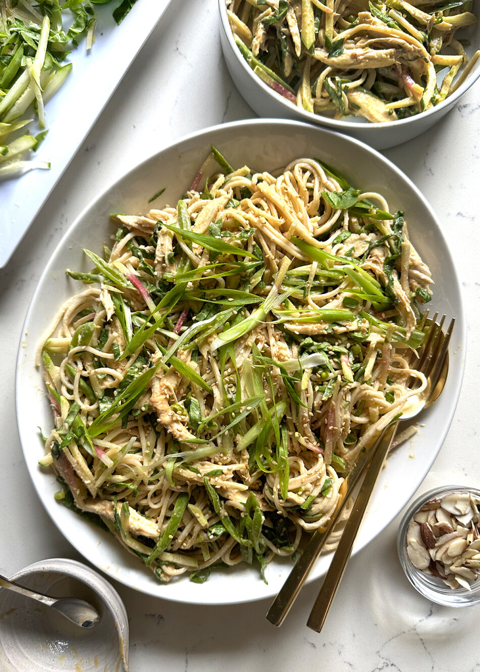Soba Noodle Salad with Peanut Sauce, Fast and Easy