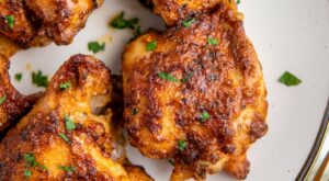 Air Fryer Chicken Thighs – The Juiciest Chicken With Crispy Skin!