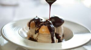 Easy Yorkshire pudding profiteroles are the perfect dessert to follow a roast