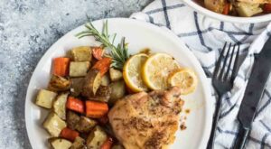 A quick and easy Rosemary Lemon Chicken Sheet Pan Dinner recipe is perfect for busy weekn… | Sheet pan dinners … – B R Pinterest