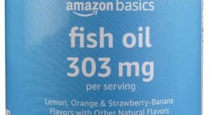 “EPA and DHA Omega-3 Fish Oil Gummies for Heart and Brain Health – Gluten-Free and Delicious Flavors – Amazon Basics”