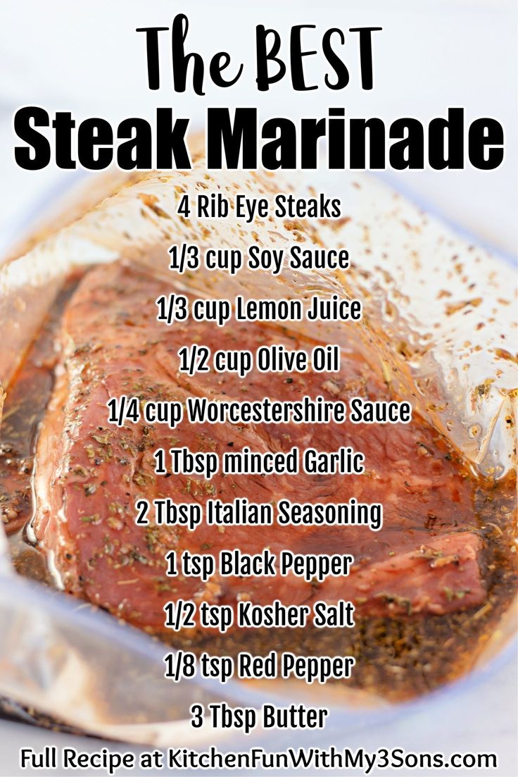 The Best Steak Marinade Recipe – How to Make Juicy Steak Every Time! | Recipes, Steak marinade best, Easy steak marinade recipes