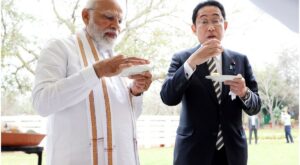 Watch: Japanese PM Fumio Kishida Relishes Gol-gappe, Aam Panna with PM Modi in Delhi