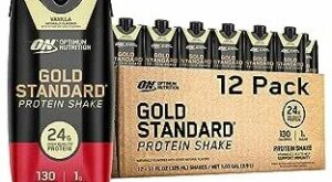 Optimum Nutrition Gold Standard Protein Shake, 24g Protein, Ready to Drink Protein Shake, Gluten Free, Vitamin C for Immune Support, Vanilla, 11 Fl Oz, 12 Count – Dealmoon