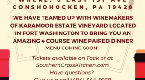 5/24 – Karamoor Estate Wine Dinner | Southern Cross Kitchen | Comfort Food Restaurant in Conshohocken, PA