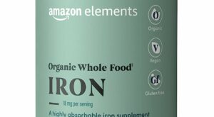 “Organic Whole Food Iron: Highly Absorbable Dietary Supplement | Non-GMO, Vegan & Gluten-Free | Alexa Voice Shopping Enabled”
