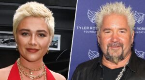 Florence Pugh compares her haircut to Guy Fieri’s signature look