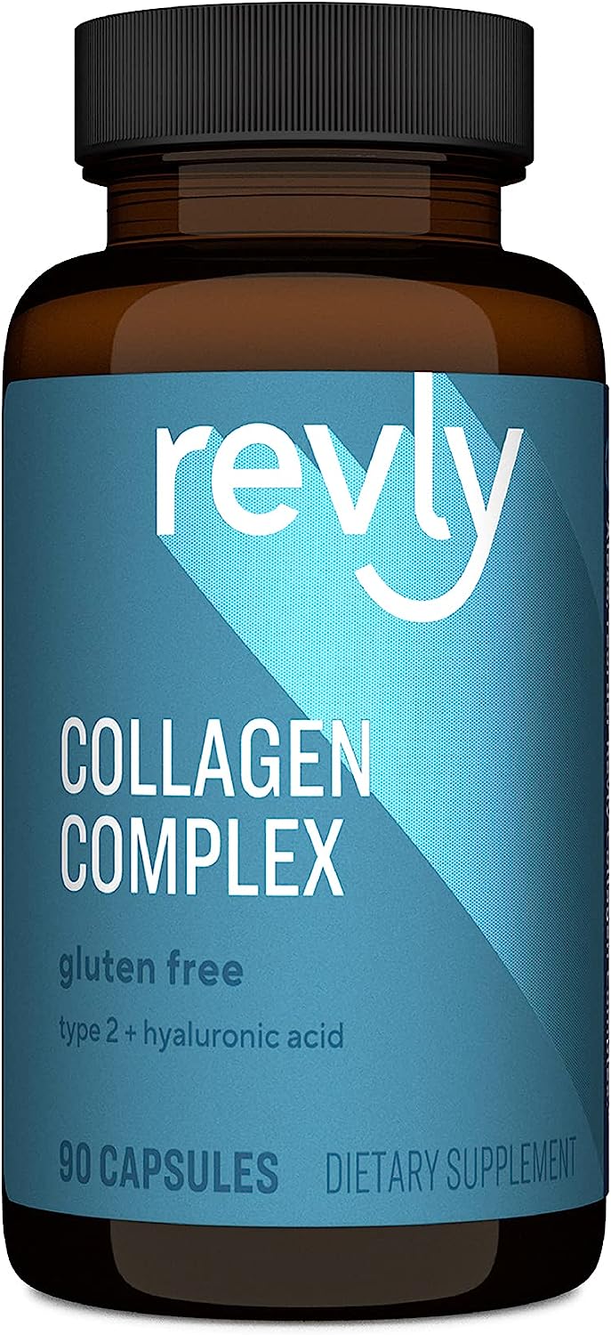 “Revly Collagen Complex Capsules – Gluten Free with 400mg Hydrolyzed Collagen Complex”