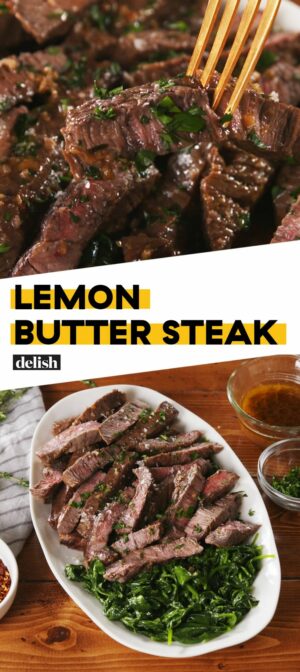 People Are Going Crazy Over This Lemon Butter Steak | Recipe | Easy steak recipes, Grilled steak recipes, Steak butter