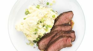 Steak With Mushrooms and Cauliflower Puree Recipe | Recipe | Mashed parsnips, Easy steak dinner, Steak dinner recipes