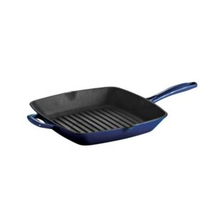 Tramontina Gourmet 11.5 in. Enameled Cast Iron Grill Pan in Gradated Cobalt 80131/063DS – The Home Depot