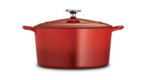 Tramontina Gourmet 6.5qt Enameled Cast Iron Round Dutch Oven with Lid Red