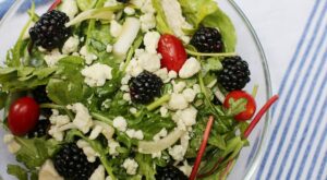 Recipe: Pickled Onion, Blue Cheese and Blackberry Salad