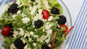 Recipe: Pickled Onion, Blue Cheese and Blackberry Salad