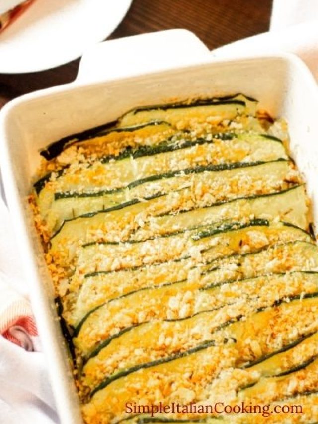 Delicious Baked Zucchini Slices: A Perfect Healthy Side Dish – Simple Italian Cooking