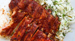 Easy Oven Baked BBQ Ribs and Dill Pickle Slaw – Paleo, Gluten-Free | PrimalGourmet