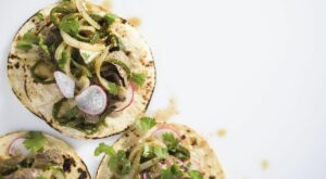 Making a better taco: Skip the marinade. Season and sear skirt steak for tasty green chili tacos