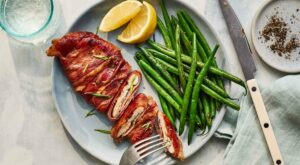 Prosciutto-Wrapped Chicken Cutlets With Haricots Verts