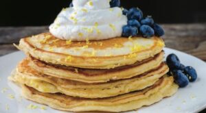 Try these sweet vanilla-lemon buttermilk pancakes with chantilly cream