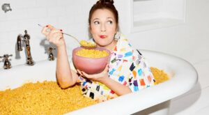 Watch Drew Barrymore Bathe in a Tub of Mac and Cheese: ‘I’m Living My Dream’