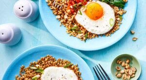 Spinach & Fried Egg Grain Bowls