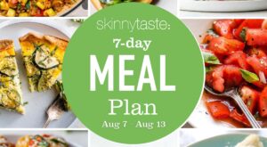Free 7 Day Healthy Meal Plan (August 7-13)