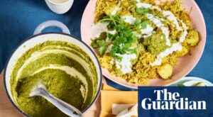 The double carb rule: Alice Zaslavsky’s masala mushy peas with golden basmati and potatoes – recipe