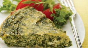Menu planner: Crustless curried spinach tart is tasty with a low carb count