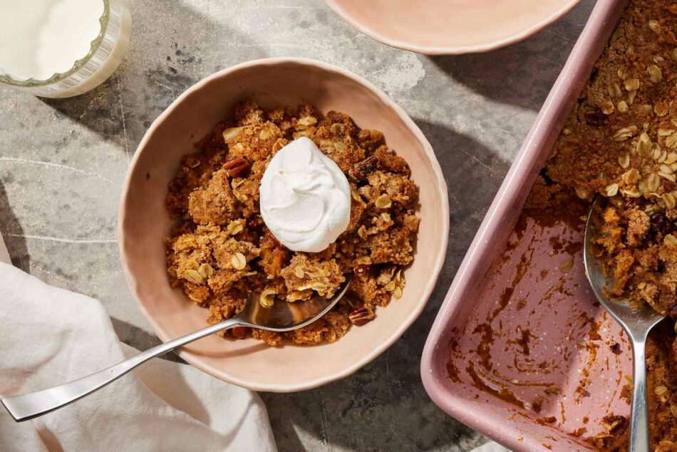 This Sweet Potato Dump Cake Has a Crunchy Streusel Topping