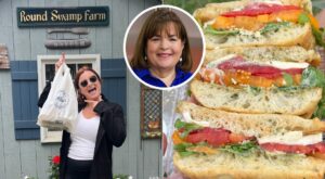 I visited one of Ina Garten’s favorite farm stands that sells homemade muffins, giant tomatoes, and  steaks. I’d shop there all the time if I could.
