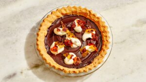 Chocolate Pie With Press-In Crust Recipe | Bon Appétit – Bon Appetit