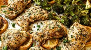 Lemon Garlic Chicken (Sheet Pan with Potatoes & Broccoli OR Marinade) | Sheet pan meals chicken, Sheet pan … – B R Pinterest