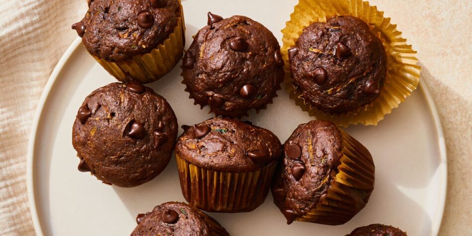 Best Chocolate-Zucchini Bran Muffins Recipe – How To Make Chocolate-Zucchini Bran Muffins – Good Housekeeping