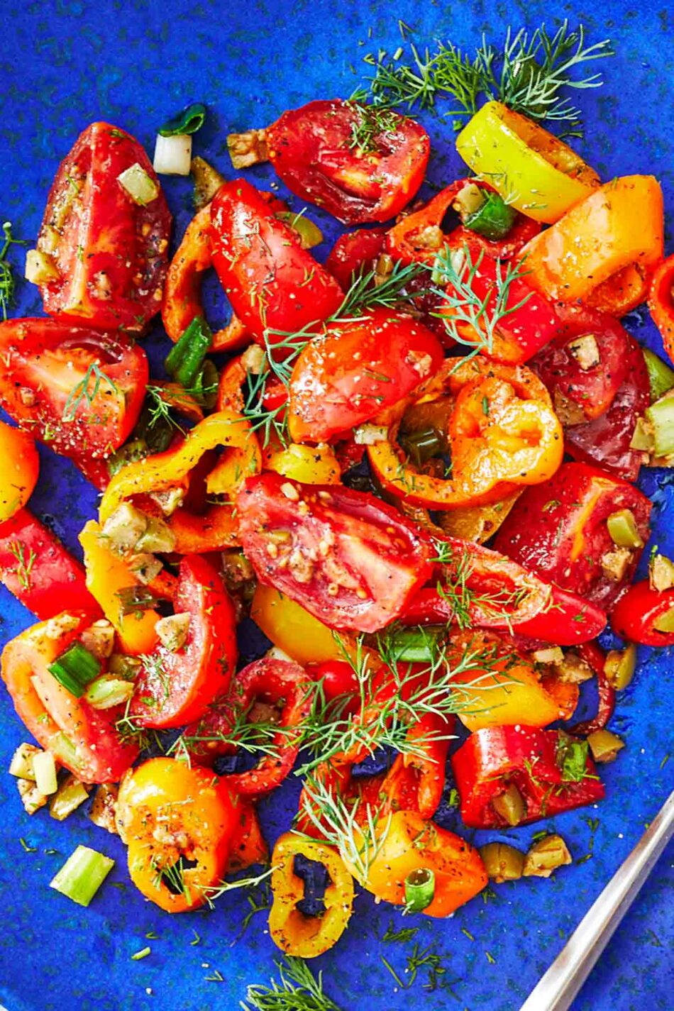 Mini Sweet Bell Pepper Salad | The Mediterranean Dish
