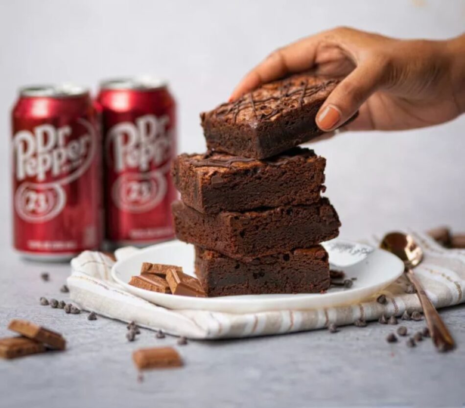 Dr Pepper brownies recipe showcase the beverage’s versatility
