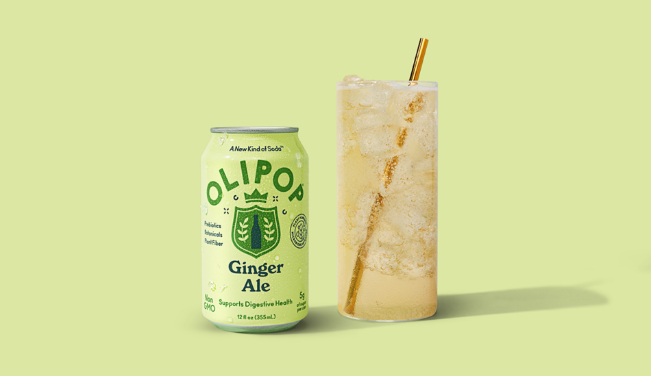 OLIPOP’s New Fiber-Filled Ginger Ale Packs a One-Two Punch of Gut Perks