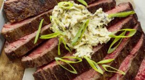 This Flank Steak with Scallion Lime Butter Comes Together in 30 Minutes or Less