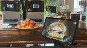 Israeli robot chef serves up 3D-printed beef patties to students in the US