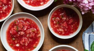 Trying to use up all those garden tomatoes? Try this recipe for cold gazpacho soup