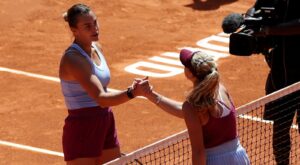 Aryna Sabalenka defeats teen Mirra Andreeva in Madrid Open, Daniil Medvedev advances