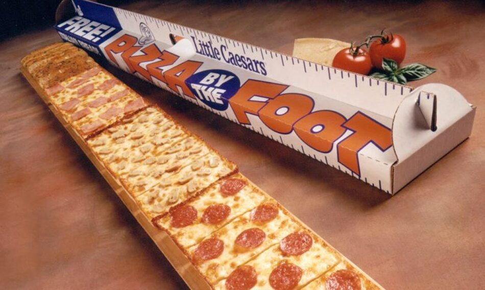 Little Caesars Once Gave Michigan 2x4s of Flavor with ‘Pizza by the Foot’