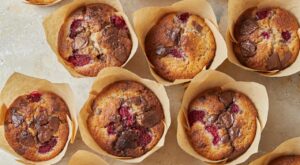 Coconut, Raspberry, and Chocolate Muffins
