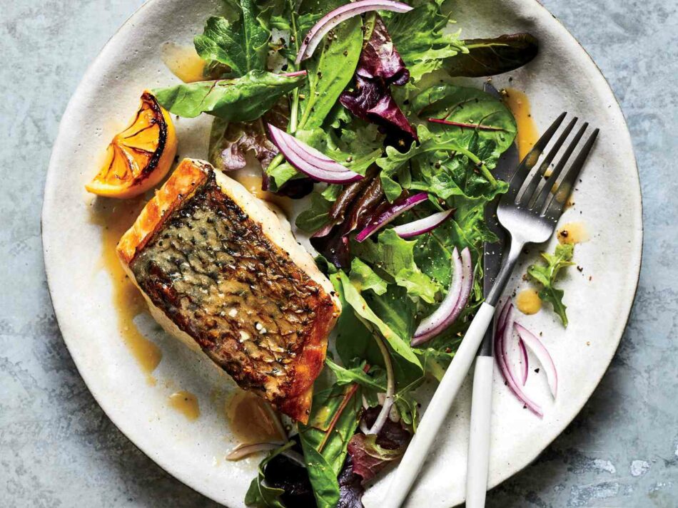 Sautéed Striped Bass with Lemon and Herb Sauce Is the Perfect Summer Dinner