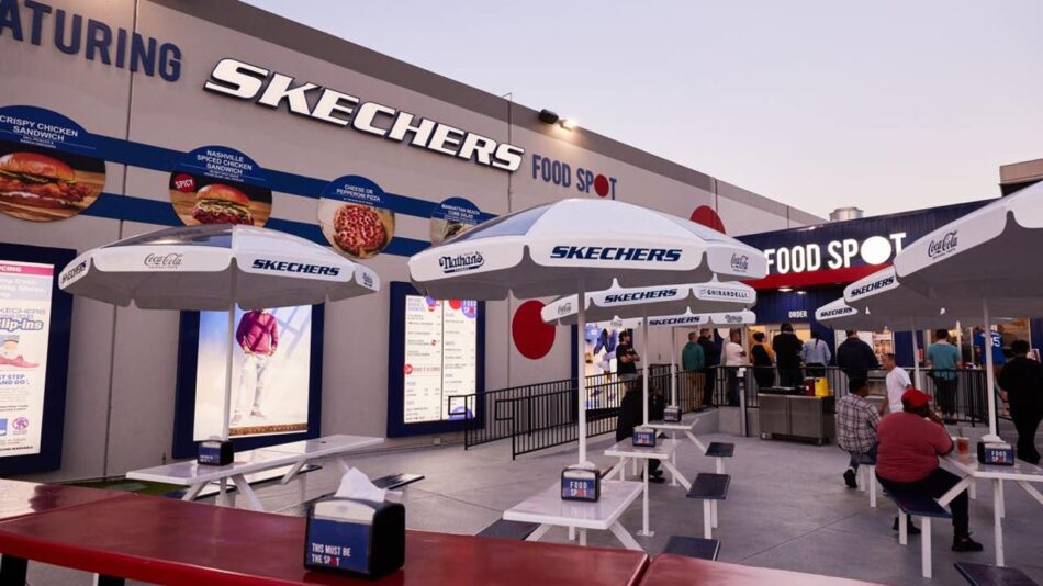 Skechers opens Costco-style food court at California store