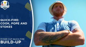 Ben Stokes, Alastair Cook & Ollie Pope Take On Ryder Cup Quick-Fire