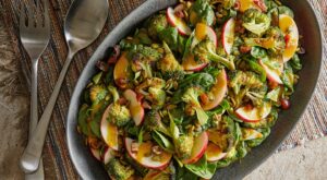 A broccoli salad with curry vinaigrette and apple has us craving fall