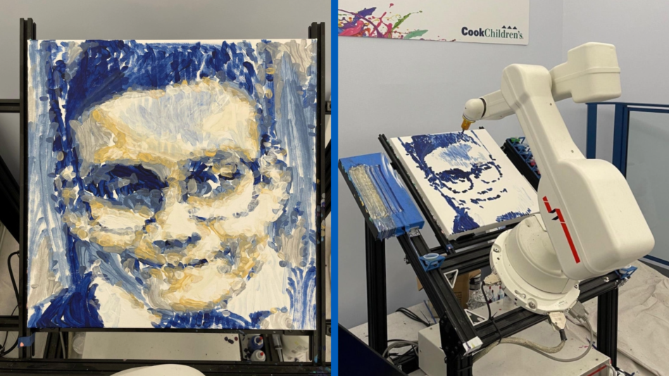 Painting Robot Uses AI to Help Cook Children