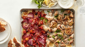 Sheet-Pan Garlicky Chicken With Blistered Tomatoes Recipe