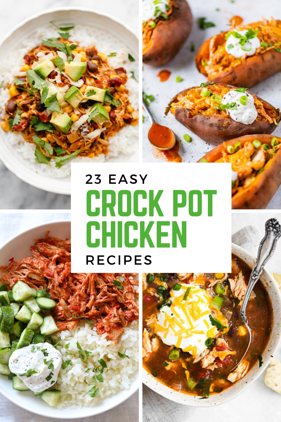23 Easy Crock Pot Chicken Recipes – Healthy Slow Cooker Recipes!