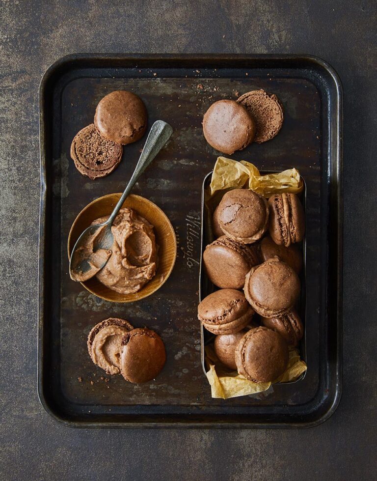 Chocolate and chestnut macarons – Delicious Magazine